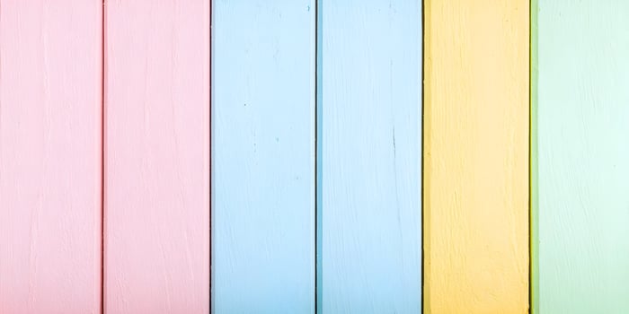 colorful painted wood background with different colors photo
