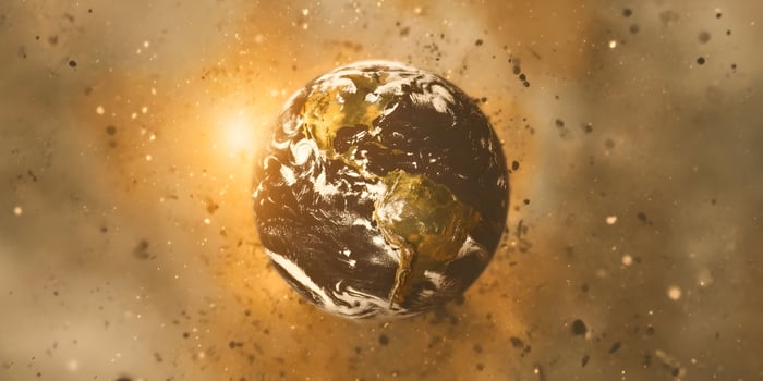 Earth Planet Global Warming Climate Change Dust Storm photo