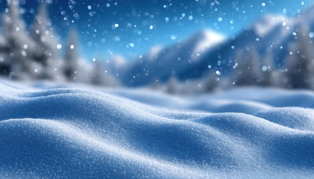 Winter snow background for banner photo