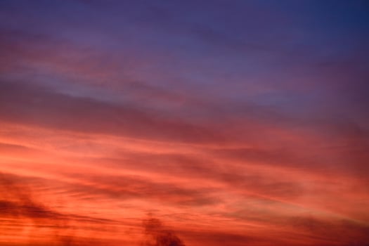 Colorful twilight sky and cloud at sunset photo