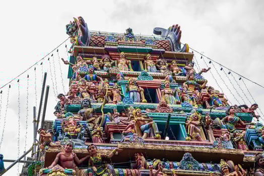 Center temple city Colobmo, capital of Sri Lanka photo