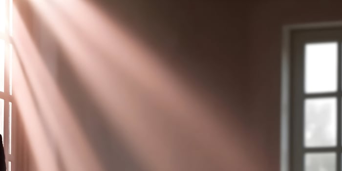 Light Rays Through Window Interior Room Scene photo