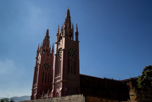 Shrine of Saint Mother Laura. Parish of the Heart of Mary. Heritage Town of Jerico located in the Department of Antioquia in Colombia. photo