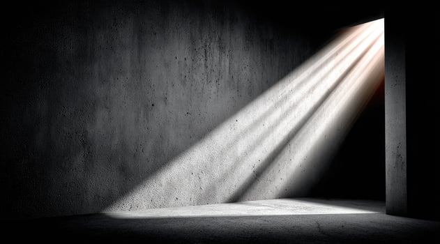 A Beam of Light Enters the Darkness photo