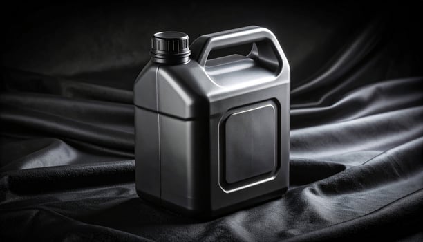Industrial Matte Plastic Fuel Canister photo