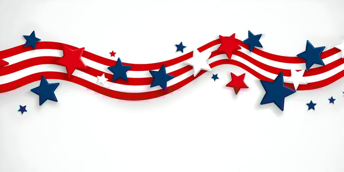 American Flag Wavy Stripes with Red White and Blue Stars Background photo