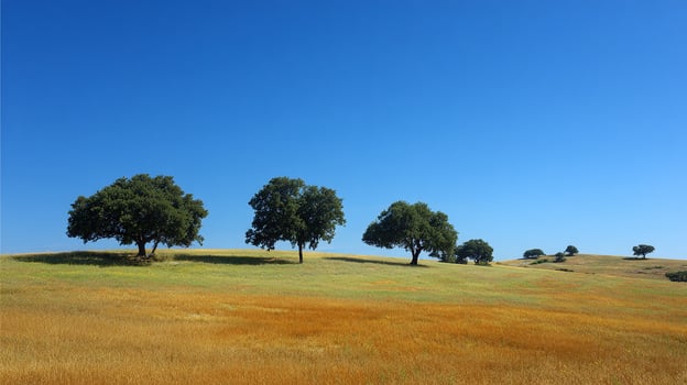 Detailed sky view above natural summer landscape scenery photo
