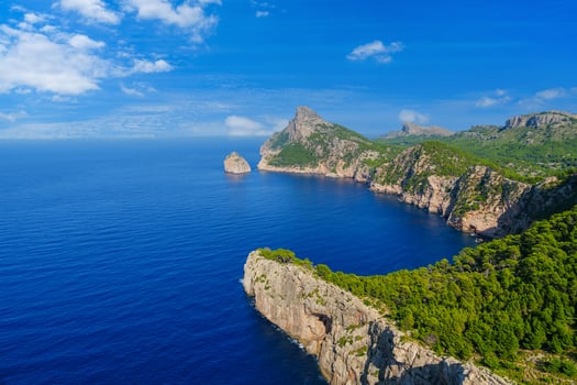 Stunning Coastal Cliffs and Turquoise Waters in Mallorica, Spain photo