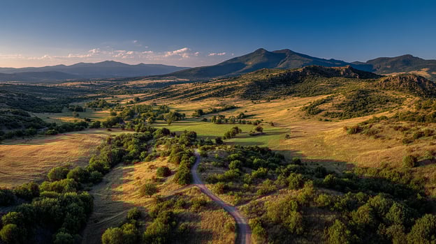 Vivid light and soft natural scenery texture in photo