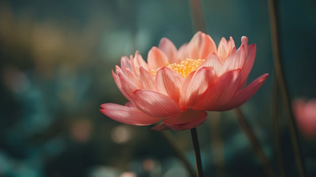 Close up flower image with scenic light photo