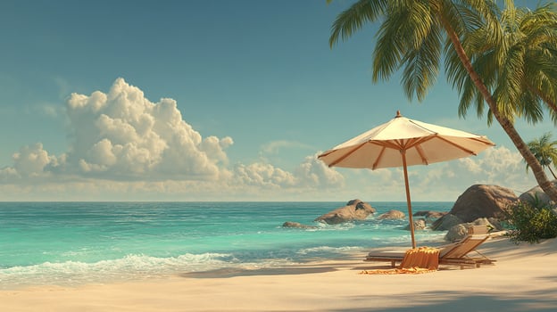 Seashore waves under sunny sky view photo
