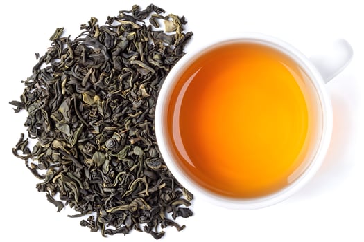 Hot Tea with a Touch of Nature. photo