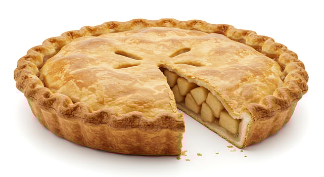 A Delicious Slice of Homemade Apple Pie photo