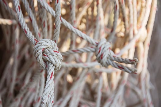 Thick strong rope sold in the market photo