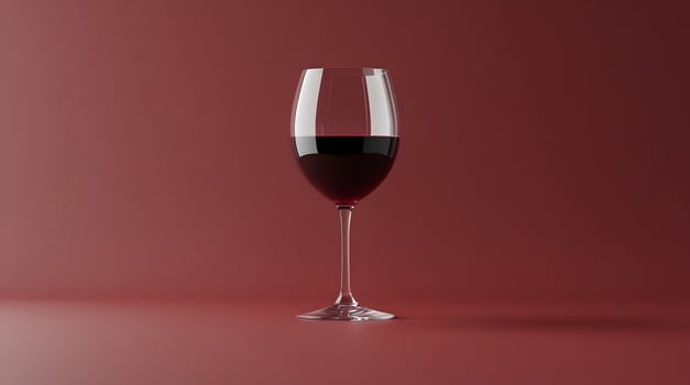 glass of red wine photo