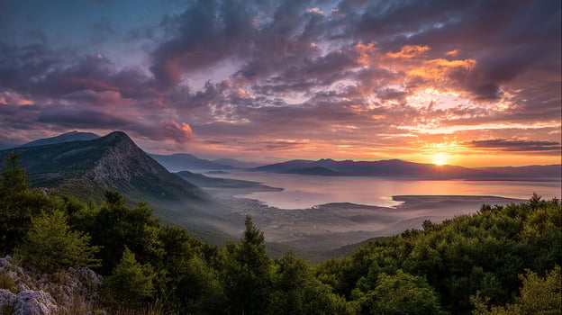 Clean and vivid natural wallpaper photo with depth