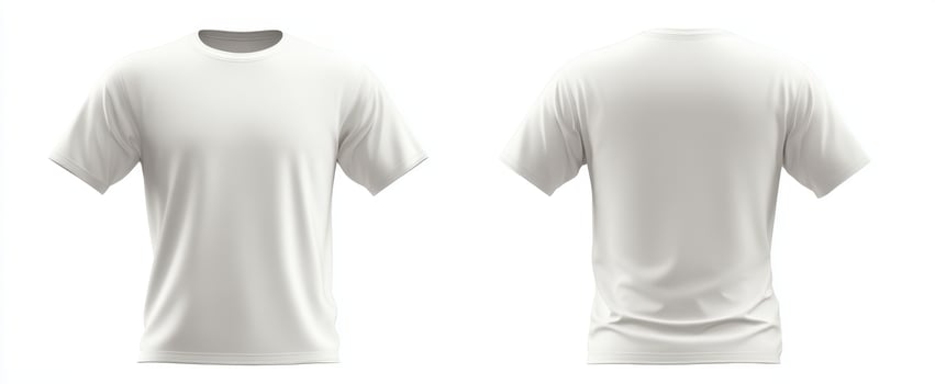 The versatile white t-shirt template for fashion design and branding. photo