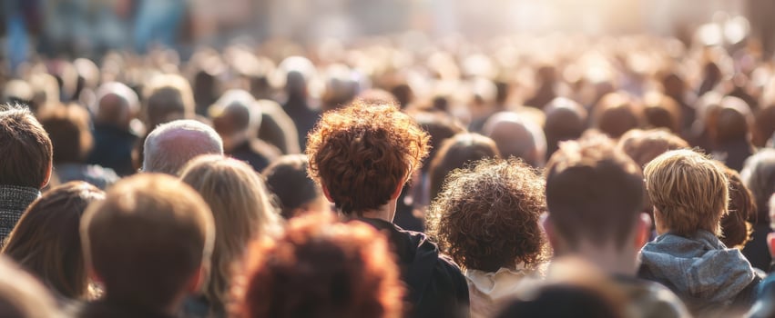 The Crowd Enjoying a Vibrant Outdoor Event on a Sunny Day photo