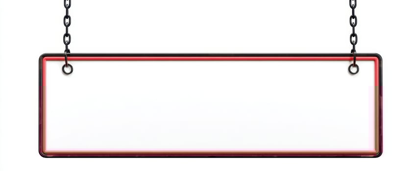 The blank sign template ready for customized messaging or branding use. photo
