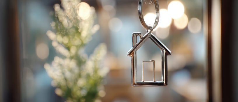 The Keychain House Symbolizing Warmth and Comfort in Homeownership photo