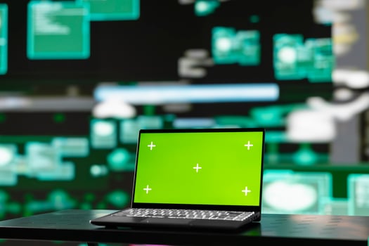 Scene reveals the operations behind cyber crime with copy space on pc, malware and encryption weaknesses are exploited by hackers seeking to gain secure system access. Virtual threat. photo