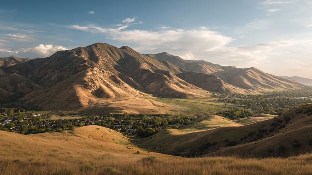 Nature landscape photo with subtle tones and full texture