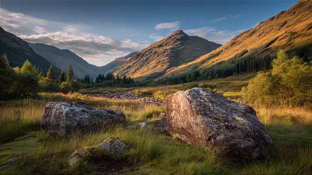Clean light and detail in high-resolution nature landscape photo