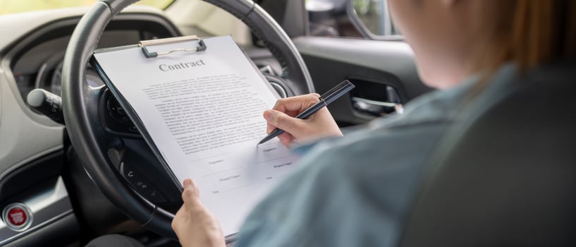 sell, buy. Sign contract for new and used Car. Sales, loan credit financial, rent vehicle, insurance, renting, Seller, dealer, installment, car care business photo