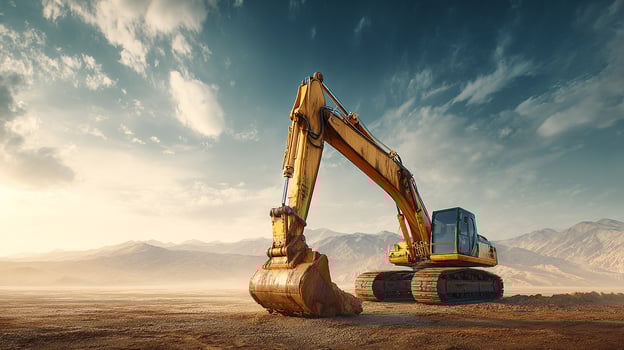 High-resolution excavator photo with natural lighting
