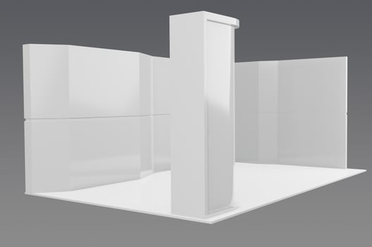 A white wall with a white table and a white chair photo