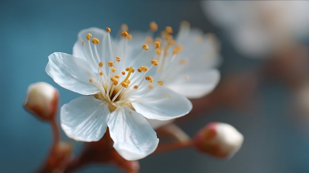 Detailed flower image in outdoor beautiful scenery photo