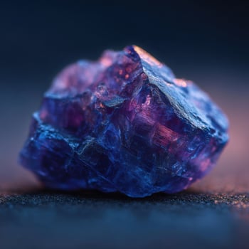 Natures Elusive Beauty A Raw Tanzanite Crystal photo