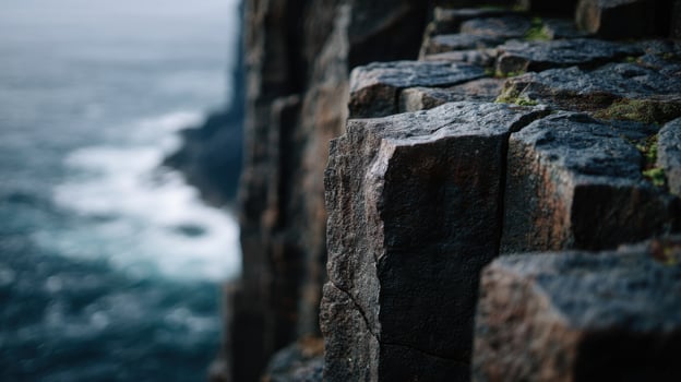 Powerful And Imposing Columns Of Basalt photo