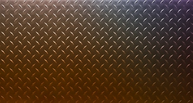 diamond embossed steel sheet as background. colored metal texture photo