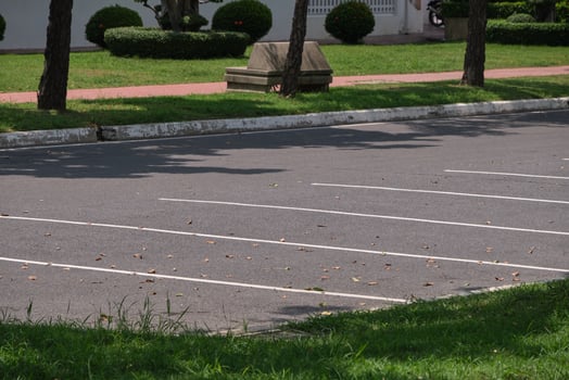 car park empty asphalt outdoor. photo