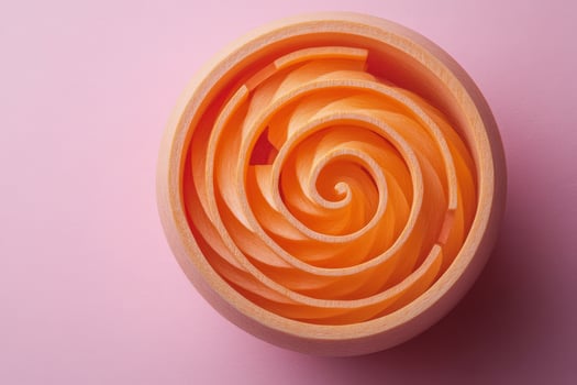 Spiral Orange Peel in Bowl photo