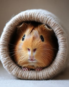 A Guinea pig in a sweater photo