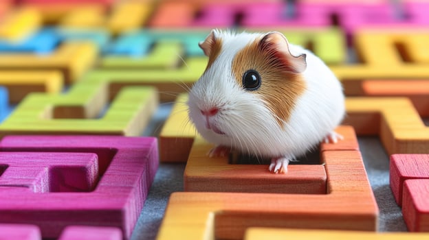 Guinea pig maze photo