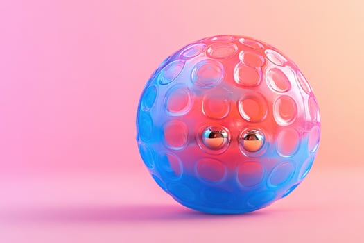 A colorful plastic egg with a face on it photo