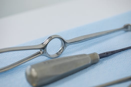surgical or dental instruments ready for use photo