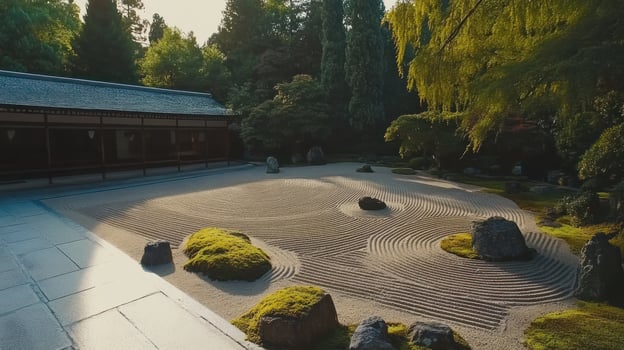Zen garden serene photo