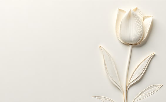 Abstract Floral Art with Clean Aesthetic background photo
