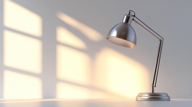 Modern desk lamp in a room photo