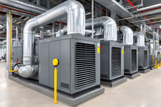 Industrial air conditioning system cooling manufacturing facility photo