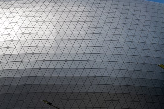 Exploring innovative geometric design in modern urban architecture close-up photography urban environment detail-oriented perspective photo