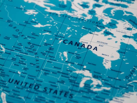 Geographic map of canada detailed borders and educational insights for north america photo
