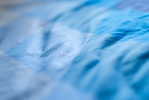 Fluid motion aqua tones abstract art indoor gallery calm environment close-up view photo