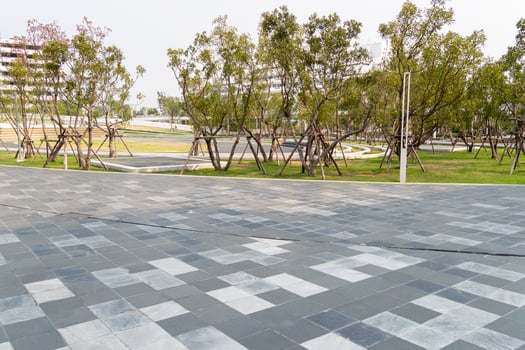 Urban park design inspiration modern city architecture outdoor aerial view green space concepts photo