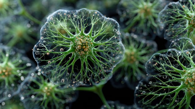 A close up of a plant with green leaves photo