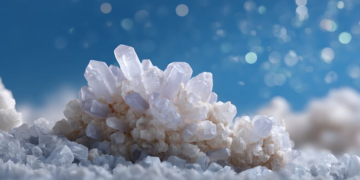 Macro Shot of Salt Granules in Detail. photo